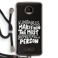 The prettiest: Motorola Moto Z Force Transparant Hoesje met koord
