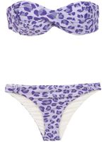 Amir Slama printed bandeau bikini set - Rose - thumbnail