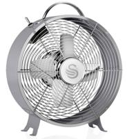 Swan - Retro 8 Inch Tafelventilator - Grijs - LAATSTE KANS