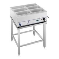 Bain-Marie - 2.000 W - 6 x 1/3 GN-containers - met voet en aftapkraan