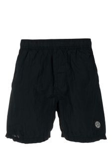 Stone Island short de bain à logo brodé - Bleu