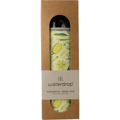 Waterdrop Glazen drinkfles edition zen 600ml Waterdrop Glazen drinkfles edition zen 600ml