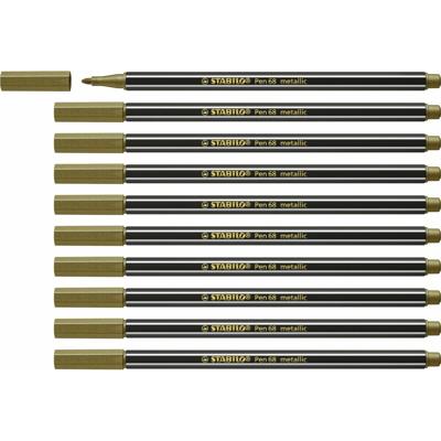 Markeerstiften Stabilo Pen 68 metallic (10 Onderdelen)