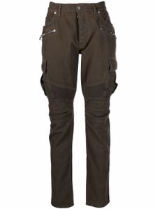 Balmain pantalon skinny à poches cargo - Vert