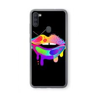 Lip Palette: Samsung Galaxy A11 Transparant Hoesje