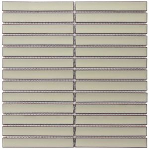 Mozaiek Tegel Sevilla 29,6x29,9 cm Finger Glossy Cafe Latte The Mosaic Factory