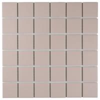 The Mosaic Factory Patterns Mozaïektegel - 4.8x4.8cm - wand en vloertegel - mat - peach SM48080