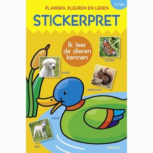 Stickerpret ik leer de dieren