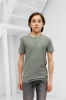Antony Morato Marrakech Knoopjes T-Shirt Kids Groen - Maat 176 - Kleur: Groen | Soccerfanshop