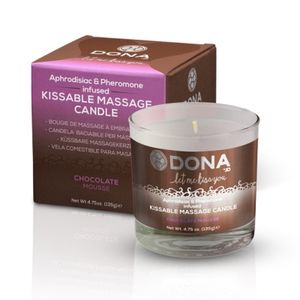 Dona - Kissable Massage Kaars Chocolade Mousse 225