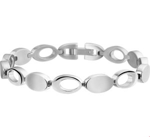 TFT Armband Staal Poli/mat 8 mm 19 cm
