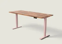 Desktronic HomePro bureau Zachtroze / Massief Walnoot / 200x80 cm Desktronic HomePro bureau Zachtroze / Massief Walnoot / 200x80 cm