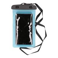 Bellatio Design Telefoonhoesje - blauw - kunststof - 21 x 11,5 cm - waterdicht