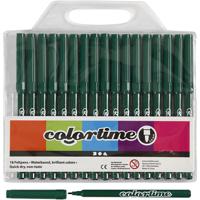 Colortime Donkergroene stiften, 18st.
