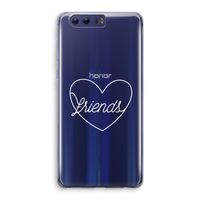 Friends heart pastel: Honor 9 Transparant Hoesje