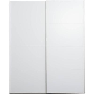 Leen Bakker - Schuifdeurkast Bergamo - 221x178,5x66,6 Cm - Spaanplaat - Wit - 178.5x221x66.6 Cm