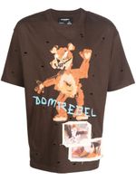 DOMREBEL t-shirt Bruce à imprimé graphique - Marron
