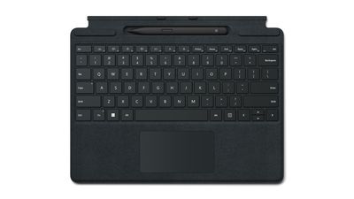 Microsoft Surface Pro Signature Keyboard with Slim Pen 2 Zwart Microsoft Cover port QWERTZ Zwitsers Microsoft Surface Pro Signature Keyboard with Slim Pen 2 Zwart Microsoft Cover port QWERTZ Zwitsers