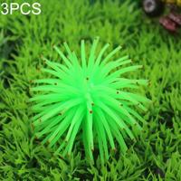 3 STKS aquarium artikelen decoratie TPR simulatie zee-egels bal koraal met punt grootte: S diameter: 7cm (groen) 3 STKS aquarium artikelen decoratie TPR simulatie zee-egels bal koraal met punt grootte: S diameter: 7cm (groen)