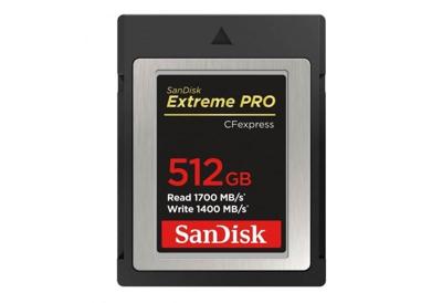 SanDisk CF Express Extreme Pro 512GB 1700MB/s Read 1400MB