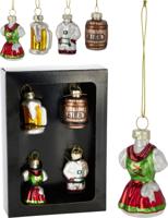 Oktoberfest set4 hangdeco 5 cm Nampook - Nampook