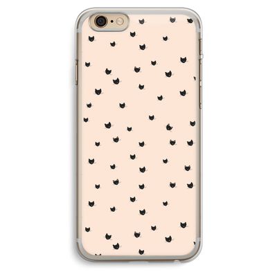 Kleine kattenkopjes: iPhone 6 Plus / 6S Plus Transparant Hoesje