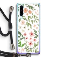 Botanical sweet flower heaven: Huawei P30 Transparant Hoesje met koord