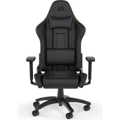CORSAIR - Bureaustoel - Gaming fauteuil - TC100 RELAXED - Kunstleer - Ergonomisch - Verstelbare armleuningen - Zwart - (CF-9010050-WW)