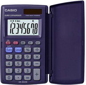 Casio HS-8VER calculator Pocket Basisrekenmachine Blauw