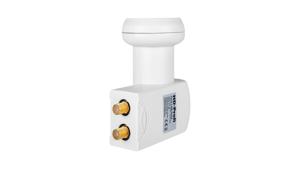 MegaSat HD-Profi Twin LNB Aantal gebruikers: 2 Feed-opname: 40 mm vergulden aansluiting, Weerbestendig Wit