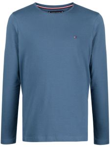 Tommy Hilfiger t-shirt à logo brodé - Bleu