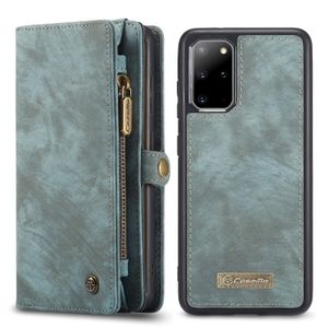 Caseme - vintage 2 in 1 portemonnee hoes - Samsung Galaxy S20 Plus - Blauw