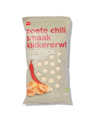 HEMA Bio kikkererwtenchips zoete chili 75gram