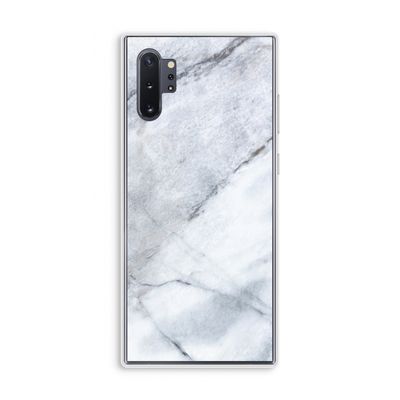 Witte marmer: Samsung Galaxy Note 10 Plus Transparant Hoesje