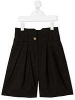 Balmain Kids short habillé à coupe ample - Noir