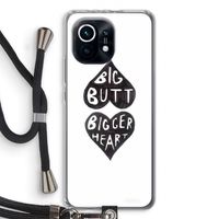 Big butt bigger heart: Xiaomi Mi 11 Transparant Hoesje met koord