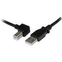 StarTech.com 2 m USB 2.0 A naar linkshoekige B-kabel M/M