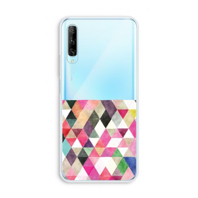 Gekleurde driehoekjes: Huawei P Smart Pro Transparant Hoesje