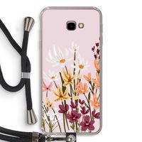 Painted wildflowers: Samsung Galaxy J4 Plus Transparant Hoesje met koord