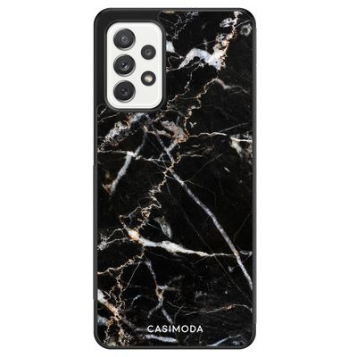 Samsung Galaxy A72 hoesje - Marmer zwart
