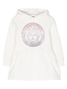 Versace Kids robe-sweat à imprimé Medusa Head - Blanc