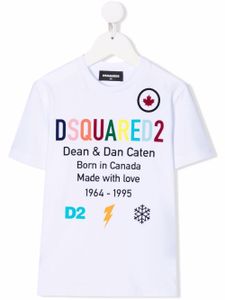 DSQUARED2 KIDS t-shirt à logo imprimé - Blanc