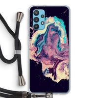 Cosmic Silence: Samsung Galaxy A32 4G Transparant Hoesje met koord