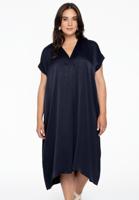 Yoek Kaftan-jurk V-hals | Blauw | Maat 38/40