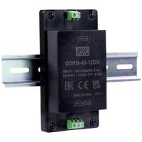 Mean Well DDRH-45-12DR DIN-rail DC/DC-converter 12 V/DC Aantal uitgangen: 1 x Inhoud: 1 stuk(s) - thumbnail