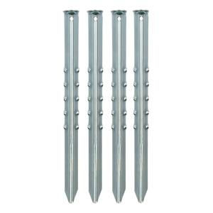 Grondpennen/tentharingen van metaal - 40 cm - 8x stuks - XXL size - Kampeer artikelen