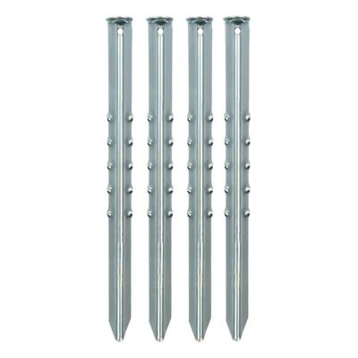 Grondpennen/tentharingen van metaal - 40 cm - 8x stuks - XXL size - Kampeer artikelen