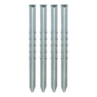 Grondpennen/tentharingen van metaal - 40 cm - 8x stuks - XXL size - Kampeer artikelen