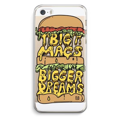 Big Macs Bigger Dreams: iPhone 5 / 5S / SE Transparant Hoesje