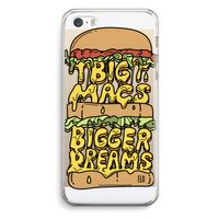 Big Macs Bigger Dreams: iPhone 5 / 5S / SE Transparant Hoesje